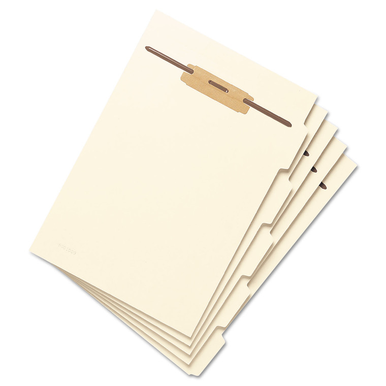 Stackable Folder Dividers W/ Fasteners, 1/5-Cut Top Tab, Letter Size, Manila, 50/pack - SMD35605