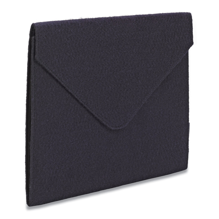 Soft Touch Cloth Expanding Files, 2" Expansion, 1 Section, Letter Size, Dark Blue - SMD70922