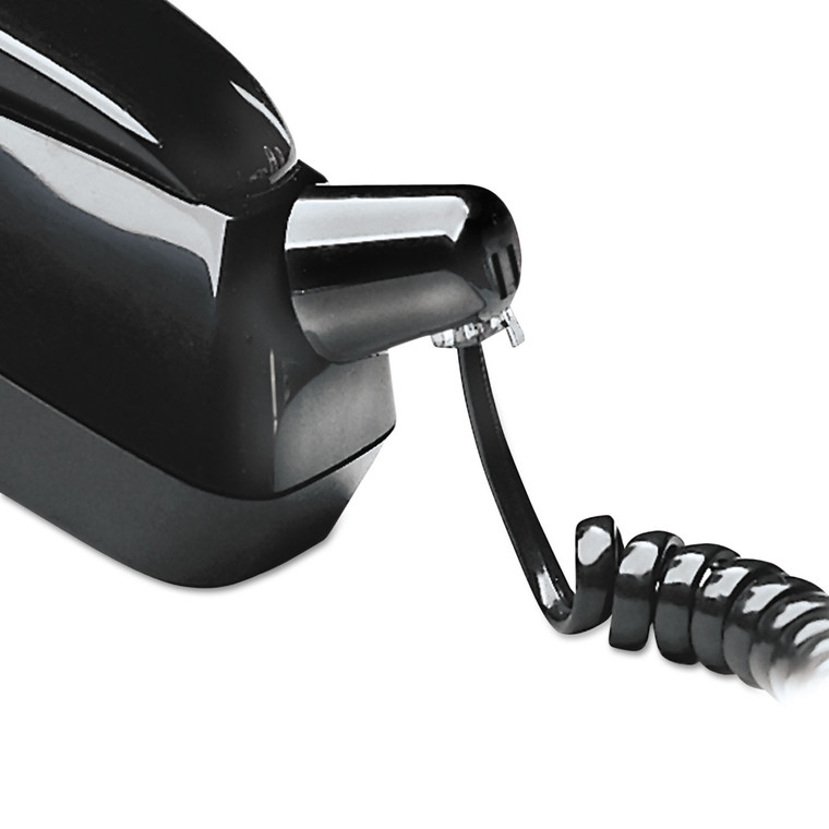 Twisstop Detangler With Coiled, 25-Foot Phone Cord, Black - SOF03201