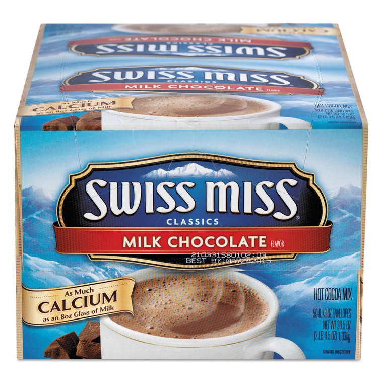 Hot Cocoa Mix, Regular, 0.73 Oz. Packets, 50 Packets/box - SWM47491