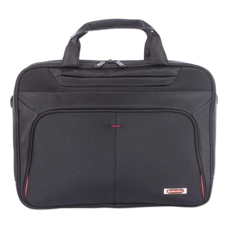 Purpose Executive Briefcase, Holds Laptops 15.6", 3.5" X 3.5" X 12", Black - SWZEXB1005SMBK