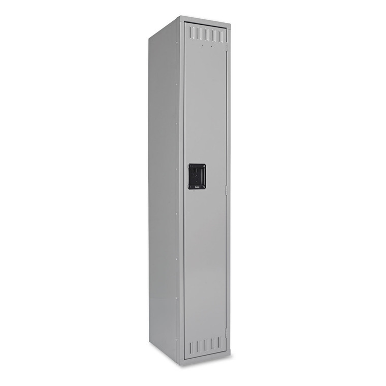 Single Tier Locker, 12w X 18d X 72h, Medium Gray - TNNSTS121872AMG