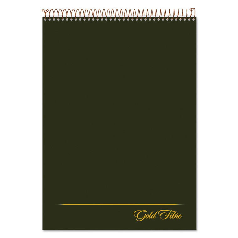 Gold Fibre Wirebound Project Notes Pad, Project-Management Format, Green Cover, 70 White 8.5 X 11.75 Sheets - TOP20811