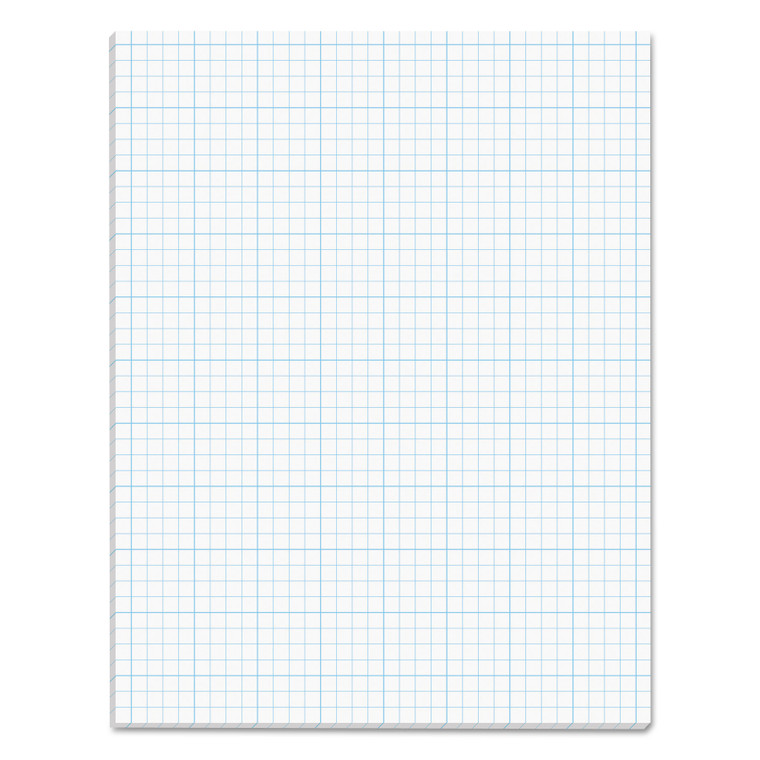 Cross Section Pads, Cross-Section Quadrille Rule (4 Sq/in, 1 Sq/in), 50 White 8.5 X 11 Sheets - TOP35041