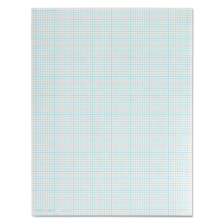 Cross Section Pads, Cross-Section Quadrille Rule (8 Sq/in, 1 Sq/in), 50 White 8.5 X 11 Sheets - TOP35081