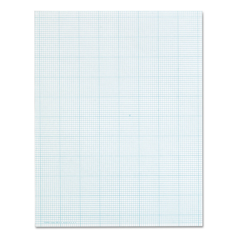 Cross Section Pads, Cross-Section Quadrille Rule (10 Sq/in, 1 Sq/in), 50 White 8.5 X 11 Sheets - TOP35101