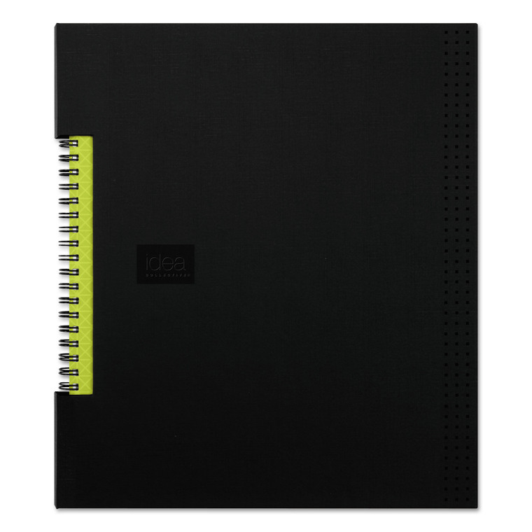 Idea Collective Professional Wirebound Hardcover Notebook, 1 Subject, Medium/college Rule, Black Cover, 11 X 8.5, 80 Sheets - TOP56895