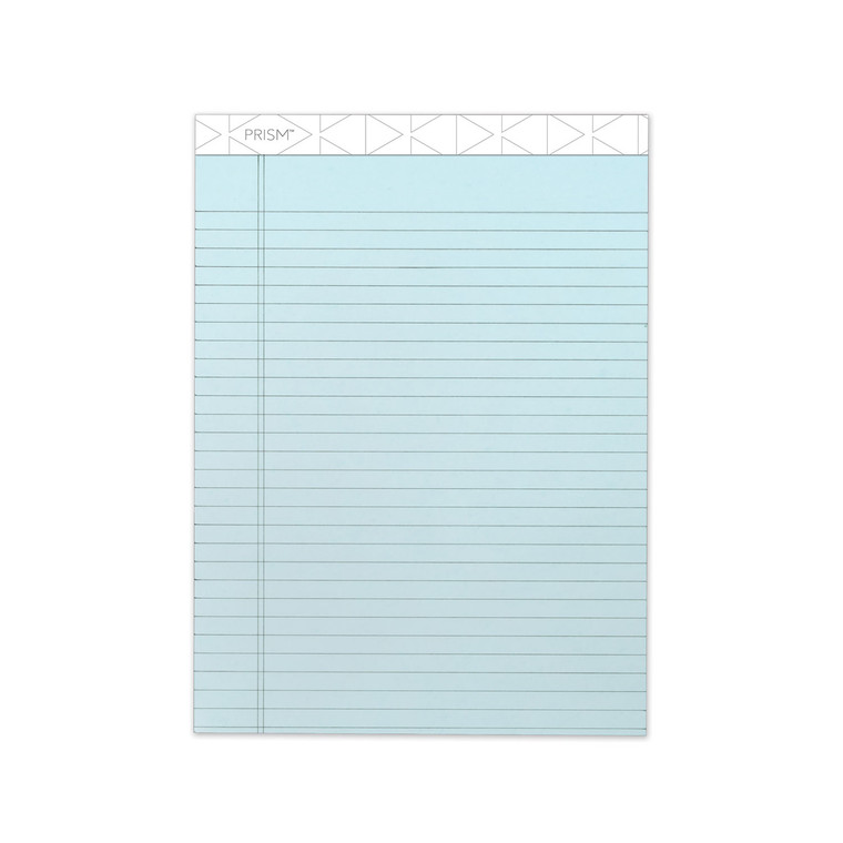 Prism + Colored Writing Pads, Wide/legal Rule, 50 Pastel Blue 8.5 X 11.75 Sheets, 12/pack - TOP63120