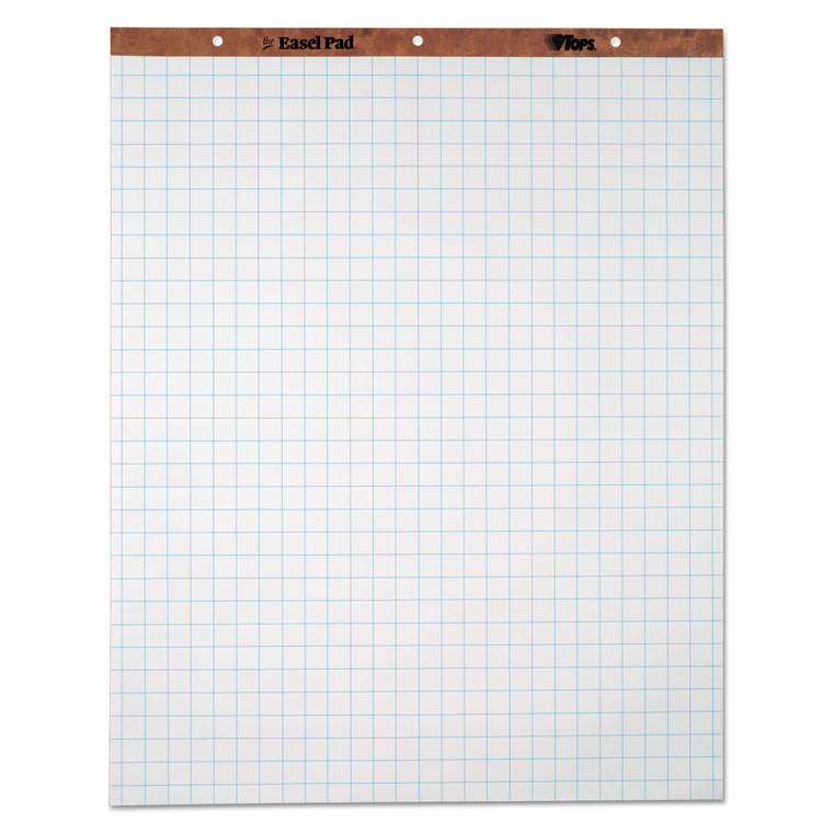 Easel Pads, Quadrille Rule (1 Sq/in), 50 White 27 X 34 Sheets, 4/carton - TOP7900
