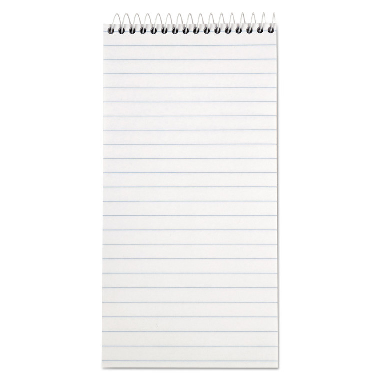 Reporter's Notepad, Wide/legal Rule, White Cover, 70 White 4 X 8 Sheets, 12/pack - TOP8030