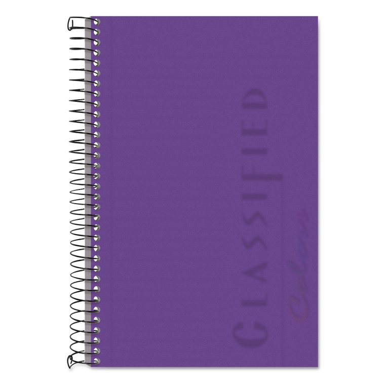 Color Notebooks, 1 Subject, Narrow Rule, Orchid Cover, 8.5 X 5.5, 100 Orchid Sheets - TOP99712