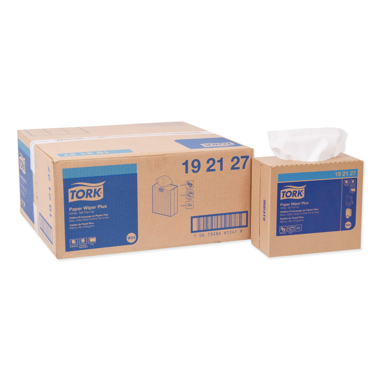 Multipurpose Paper Wiper, 9.25 X 16.25, White, 100/box, 8 Boxes/carton - TRK192127