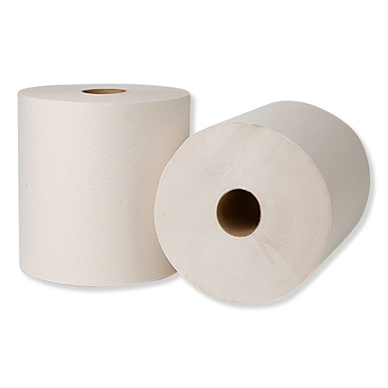 Hardwound Roll Towels, 7.88" X 800 Ft, Natural White, 6 Rolls/carton - TRK218004