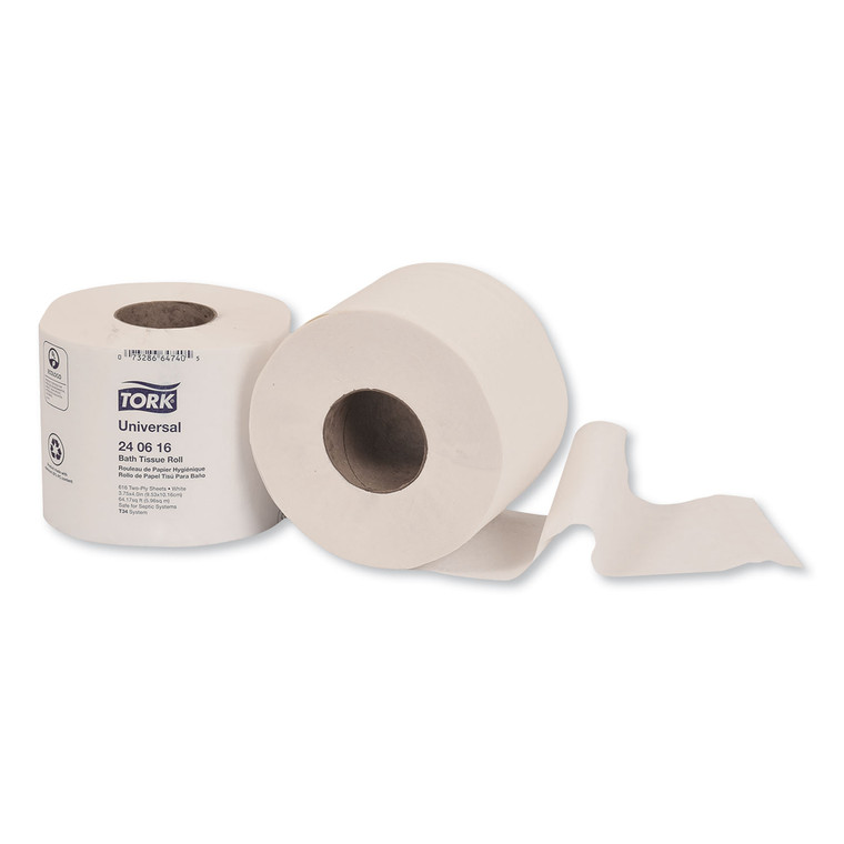 Bath Tissue, Septic Safe, 2-Ply, White, 616 Sheets/Roll, 48 Rolls/Carton - TRK240616