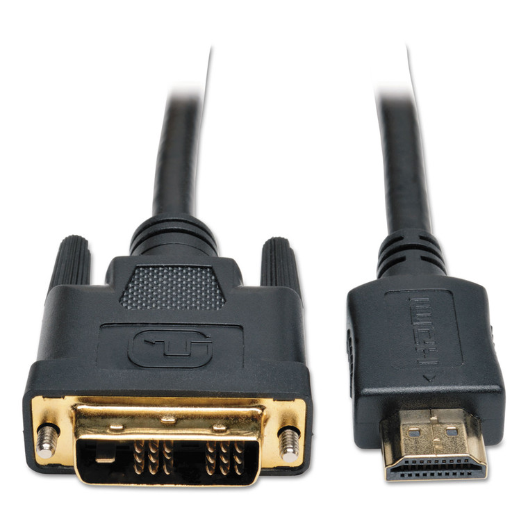 Hdmi To Dvi-D Cable, Digital Monitor Adapter Cable (m/m), 1080p, 6 Ft., Black - TRPP566006