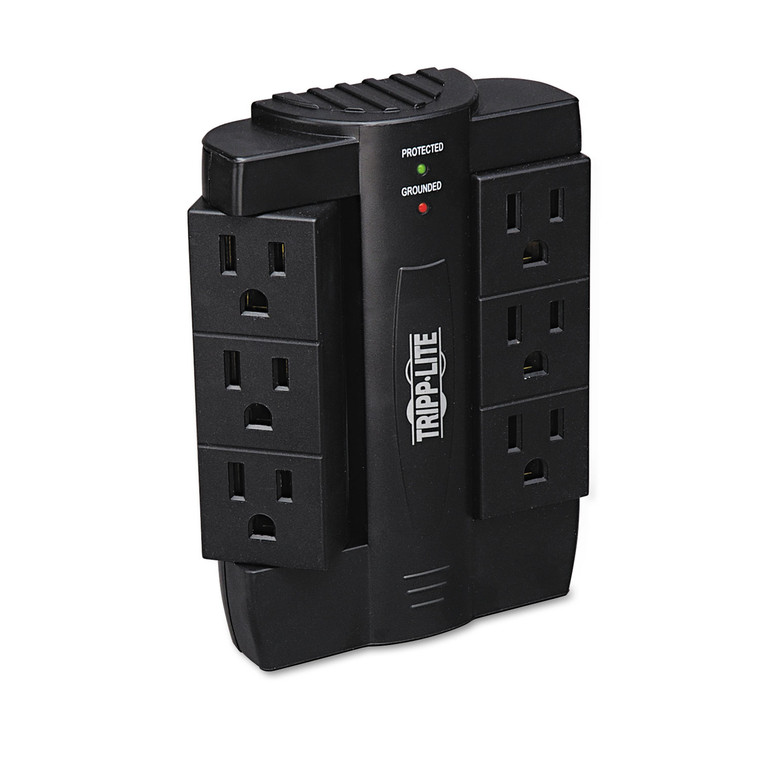 Protect It! Surge Protector, 6 Rotatable Outlets, Direct-Plug In, 1500 Joules - TRPSWIVEL6