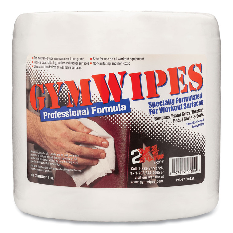 Gym Wipes Professional, 6 X 8, Unscented, 700/pack, 4 Packs/carton - TXLL38