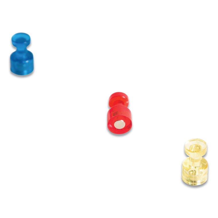 Magnetic Push Pins, Assorted, 0.75", 6/pack - UBRIM356601