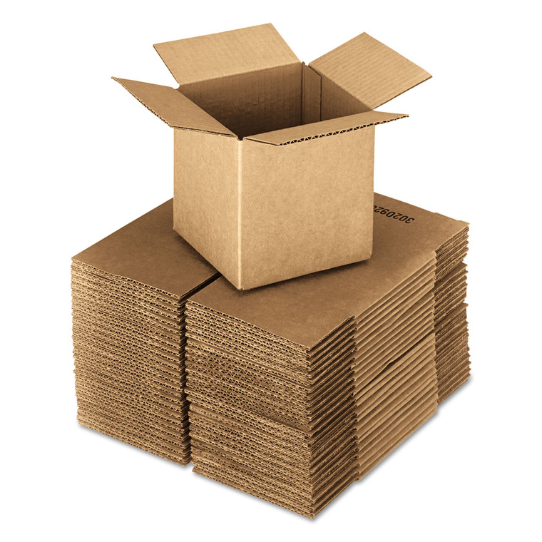 Cubed Fixed-Depth Shipping Boxes, Regular Slotted Container (rsc), 16" X 16" X 16", Brown Kraft, 25/bundle - UFS161616
