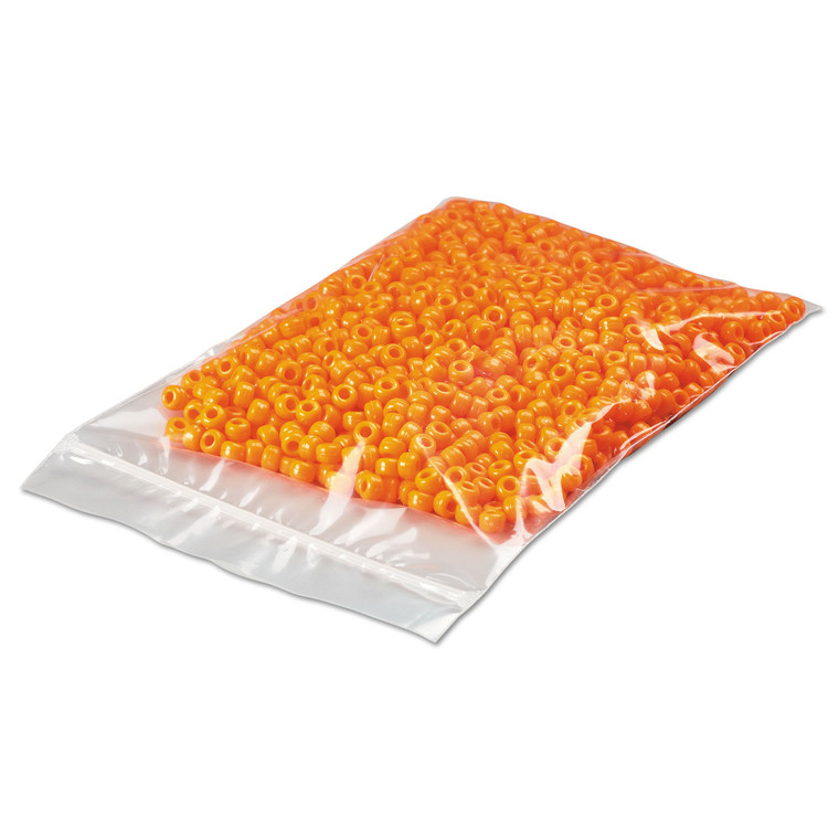 Zip Reclosable Poly Bags, 2 Mil, 3" X 5", Clear, 1,000/carton - UFS2MZ35