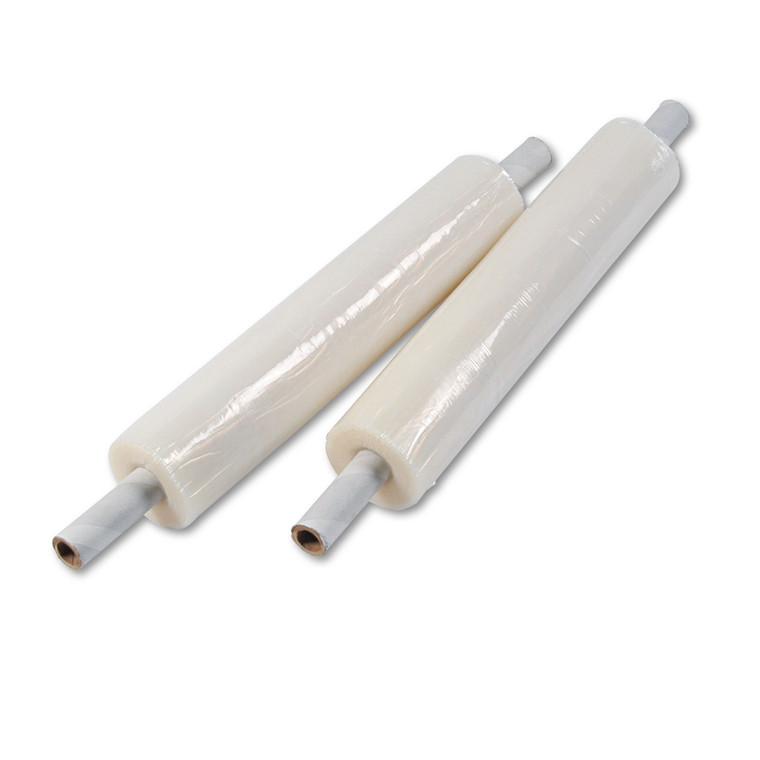 Stretch Film With Preattached Handles, 20" X 1000ft, 20mic (80-Gauge), 4/carton - UNV08020