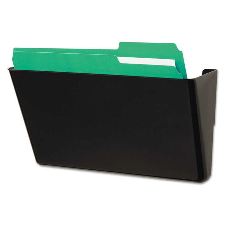 Wall File, Add-On Pocket, Plastic, Black - UNV08122