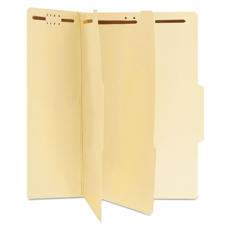 Six-Section Classification Folders, 2 Dividers, Legal Size, Manila, 15/box - UNV10310