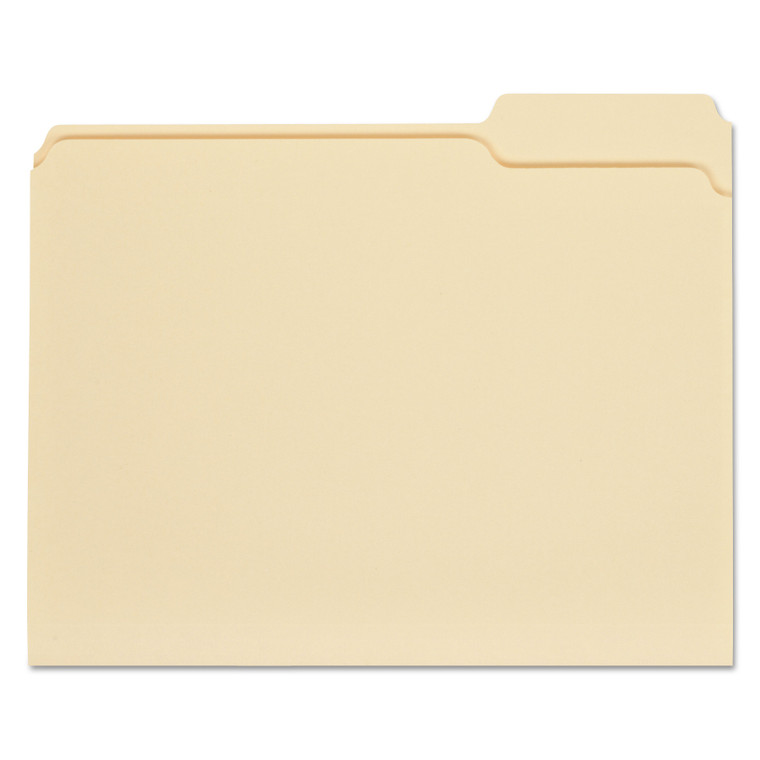 Top Tab Manila File Folders, 1/3-Cut Tabs, Right Position, Letter Size, 11 Pt. Manila, 100/box - UNV12123