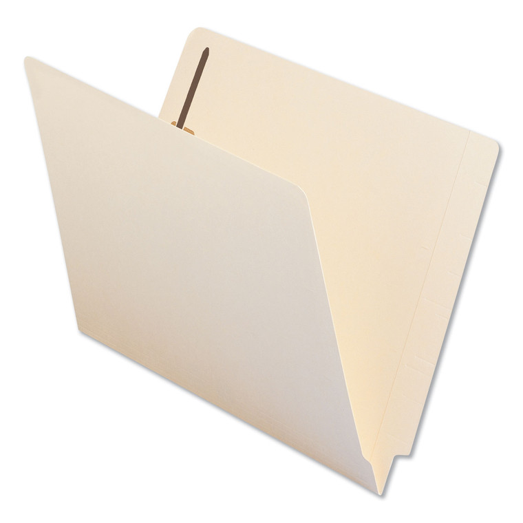 Reinforced End Tab File Folders With One Fastener, Straight Tab, Letter Size, Manila, 50/box - UNV13110