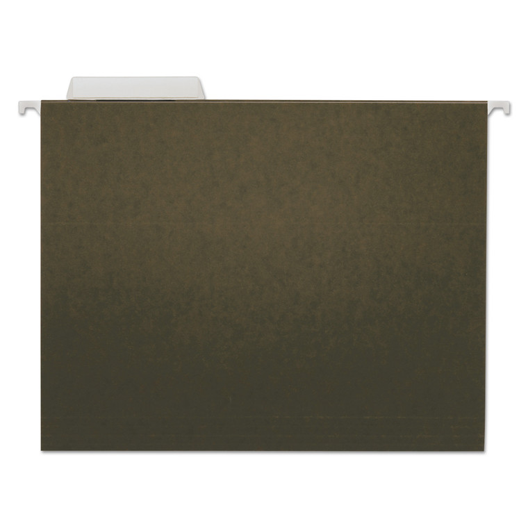 Hanging File Folders, Letter Size, 1/3-Cut Tab, Standard Green, 25/box - UNV14113