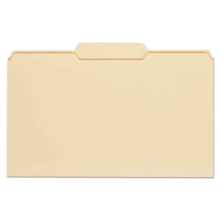 Top Tab Manila File Folders, 1/3-Cut Tabs, Center Position, Legal Size, 11 Pt. Manila, 100/box - UNV15122