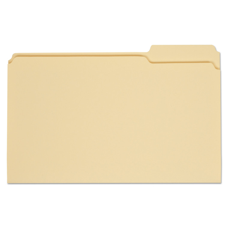 Top Tab Manila File Folders, 1/3-Cut Tabs, Right Position, Legal Size, 11 Pt. Manila, 100/box - UNV15123