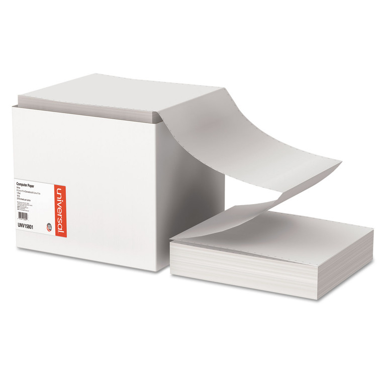 Printout Paper, 1-Part, 18lb, 9.5 X 11, White, 2,700/carton - UNV15801