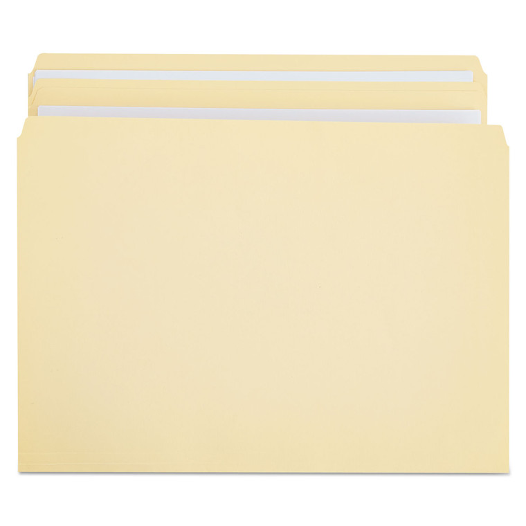 Double-Ply Top Tab Manila File Folders, Straight Tab, Letter Size, 100/box - UNV16110