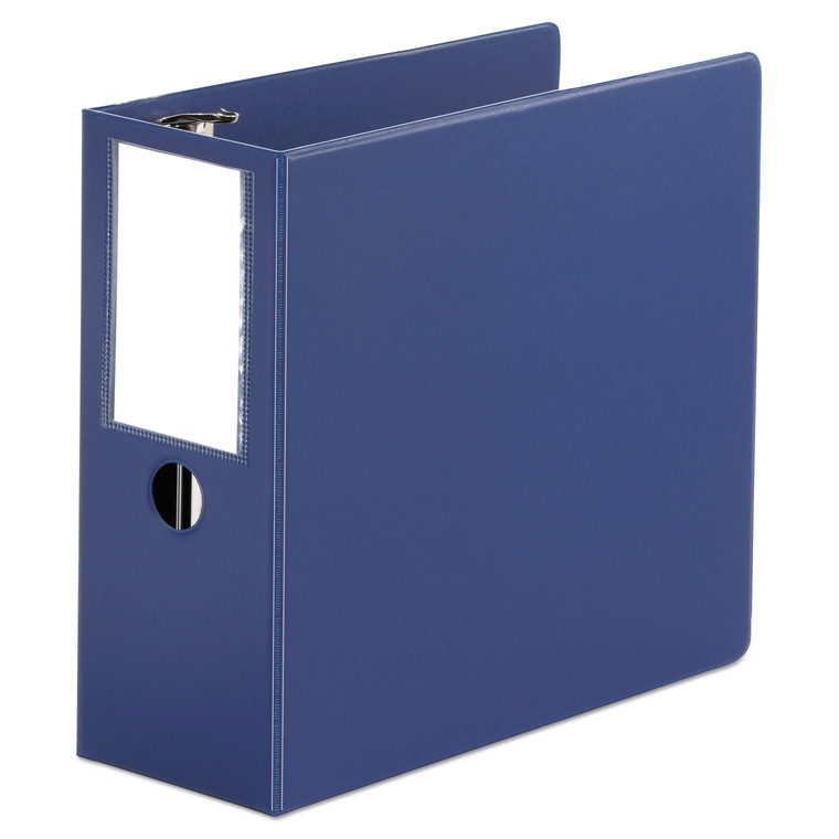 Deluxe Non-View D-Ring Binder With Label Holder, 3 Rings, 5" Capacity, 11 X 8.5, Royal Blue - UNV20710