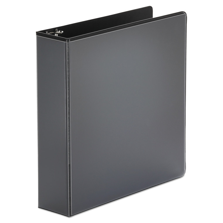 Economy Round Ring View Binder, 3 Rings, 2" Capacity, 11 X 8.5, Black - UNV20981