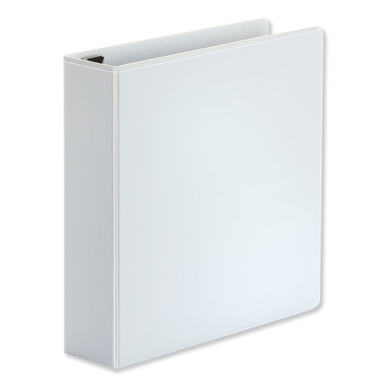 Deluxe Easy-To-Open D-Ring View Binder, 3 Rings, 2" Capacity, 11 X 8.5, White - UNV30732