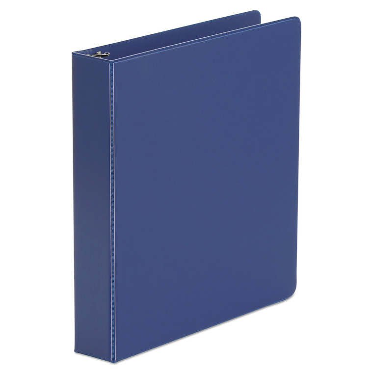 Economy Non-View Round Ring Binder, 3 Rings, 1.5" Capacity, 11 X 8.5, Royal Blue - UNV33402