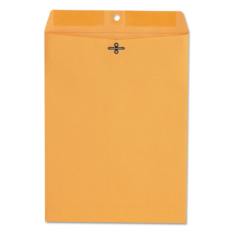 Kraft Clasp Envelope, #90, Square Flap, Clasp/gummed Closure, 9 X 12, Brown Kraft, 100/box - UNV35264
