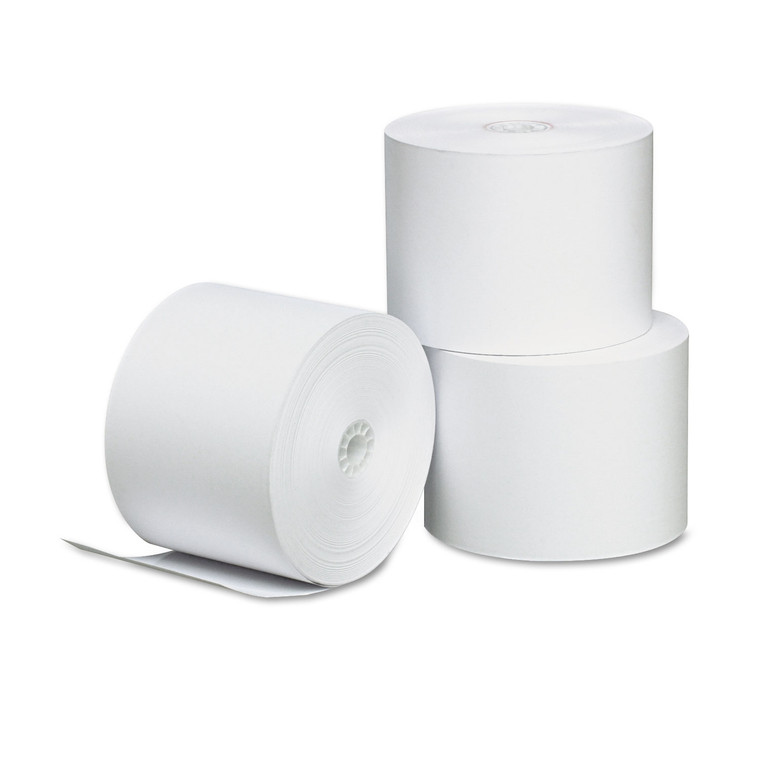 Direct Thermal Printing Paper Rolls, 2.25" X 165 Ft, White, 3/pack - UNV35762