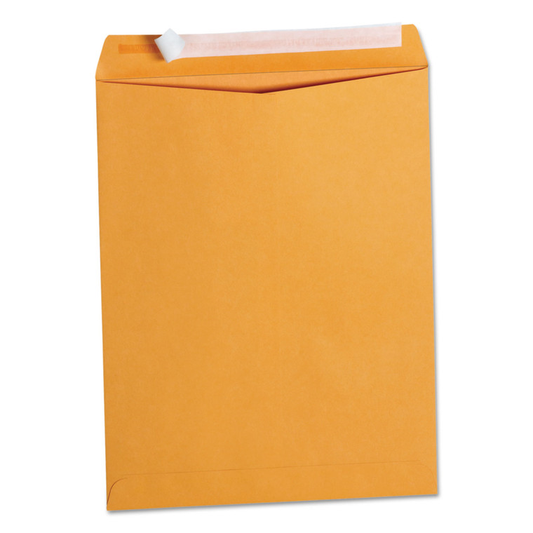 Peel Seal Strip Catalog Envelope, #13 1/2, Square Flap, Self-Adhesive Closure, 10 X 13, Natural Kraft, 100/box - UNV40099