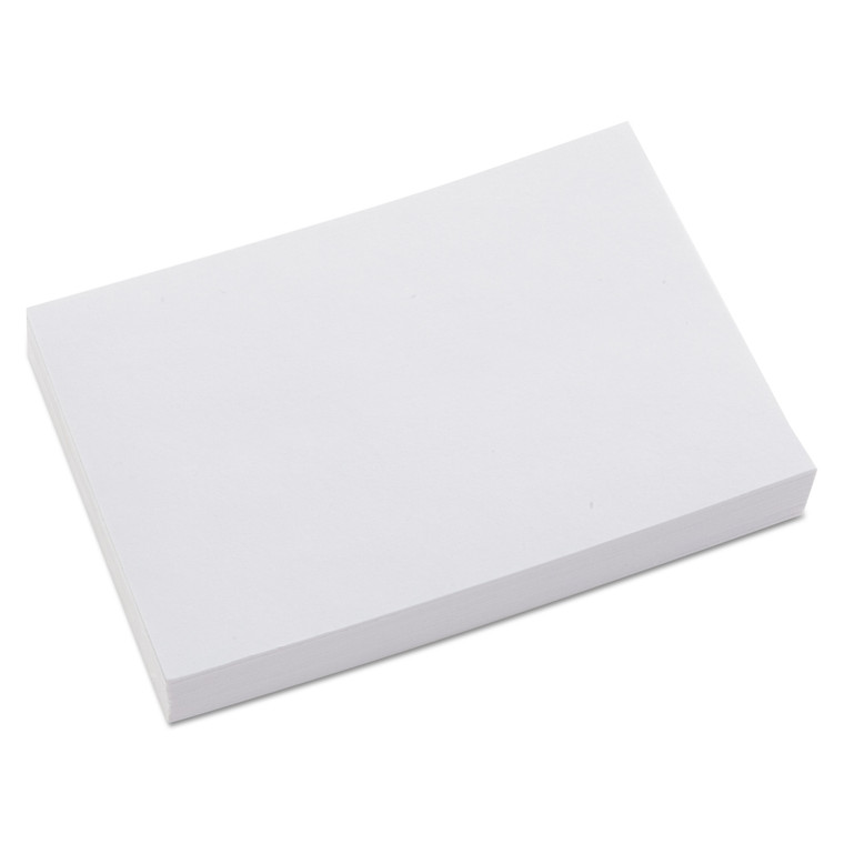 Unruled Index Cards, 4 X 6, White, 100/pack - UNV47220