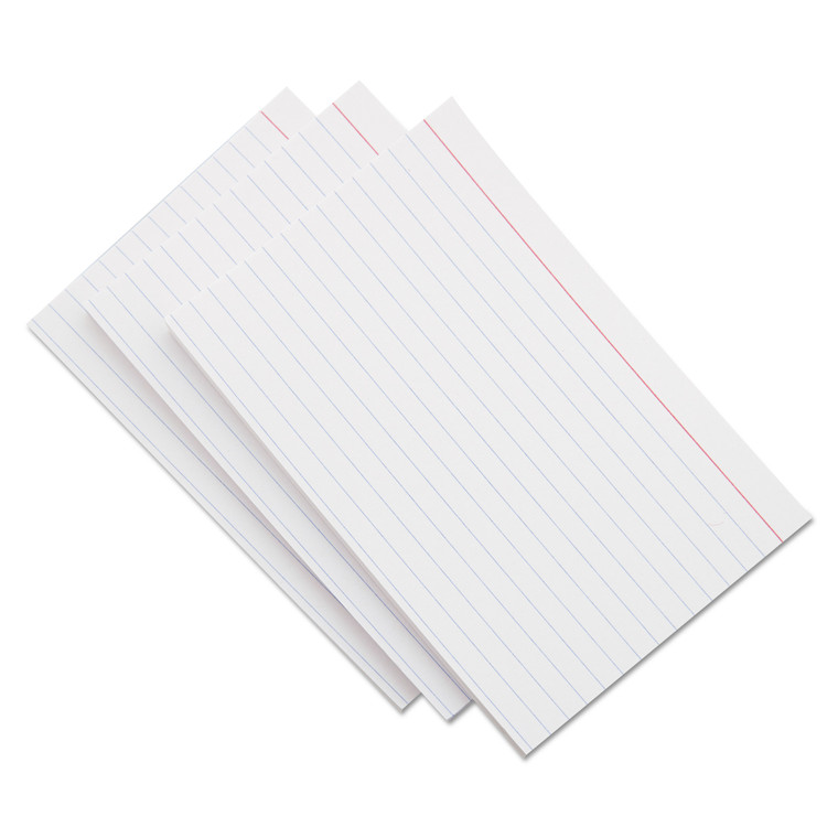 Ruled Index Cards, 4 X 6, White, 100/pack - UNV47230