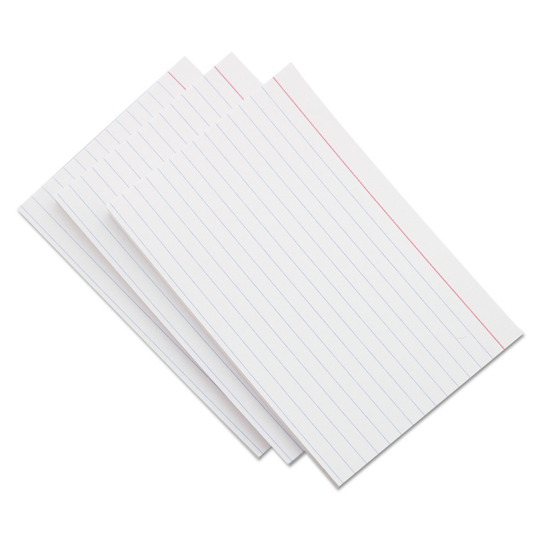 Ruled Index Cards, 4 X 6, White, 500/pack - UNV47235