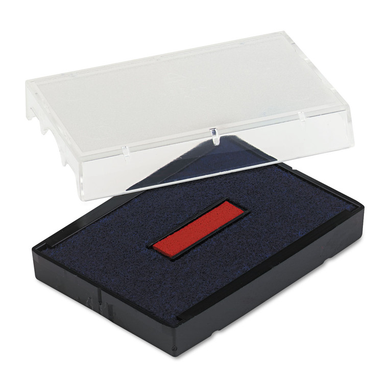 T4729 Self-Inking Stamp Replacement Pad, 1.56" X 2", Blue/red - USSP4729BR