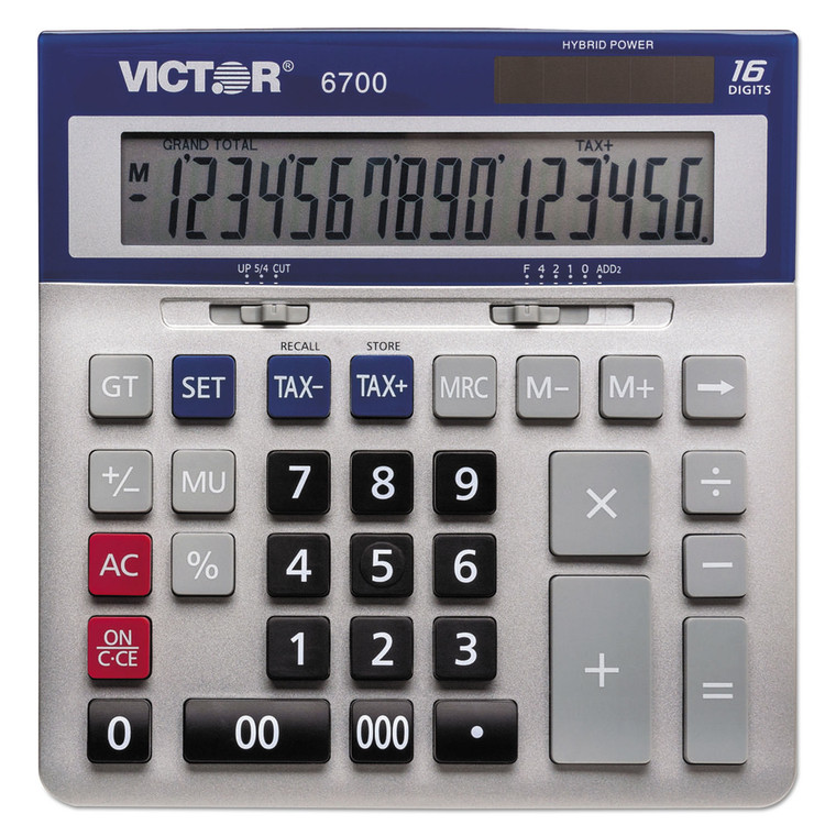 6700 Large Desktop Calculator, 16-Digit Lcd - VCT6700