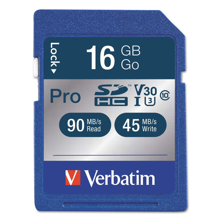 16gb Pro 600x Sdhc Memory Card, Uhs-I V30 U3 Class 10 - VER98046