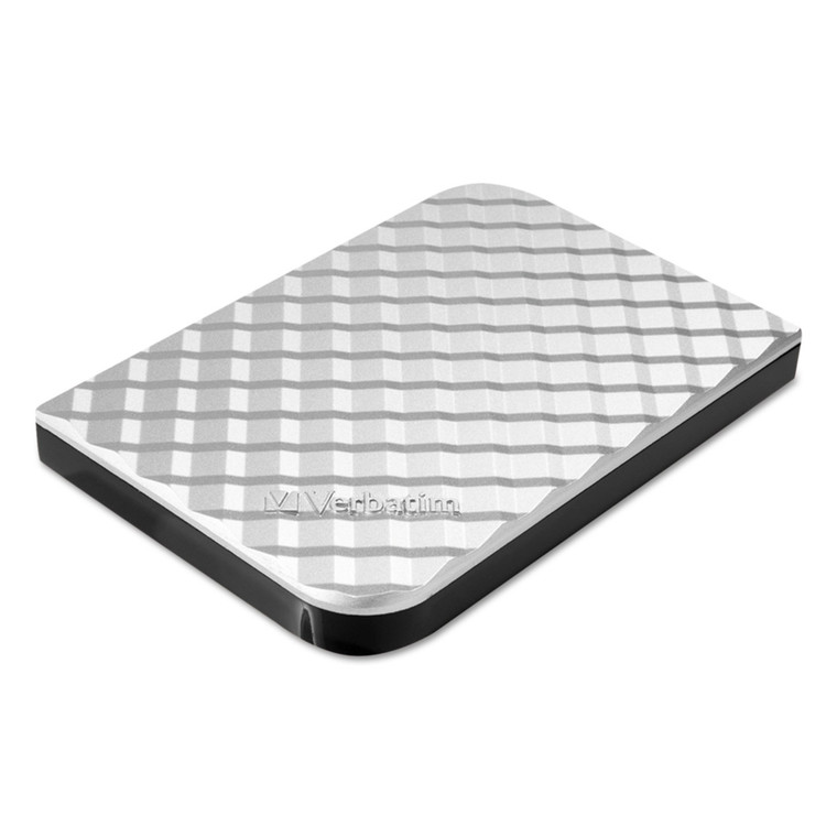 Store N Go Portable Hard Drive, 1 Tb, Usb 3.0, 7,200 Rpm, Diamond Silver - VER99373