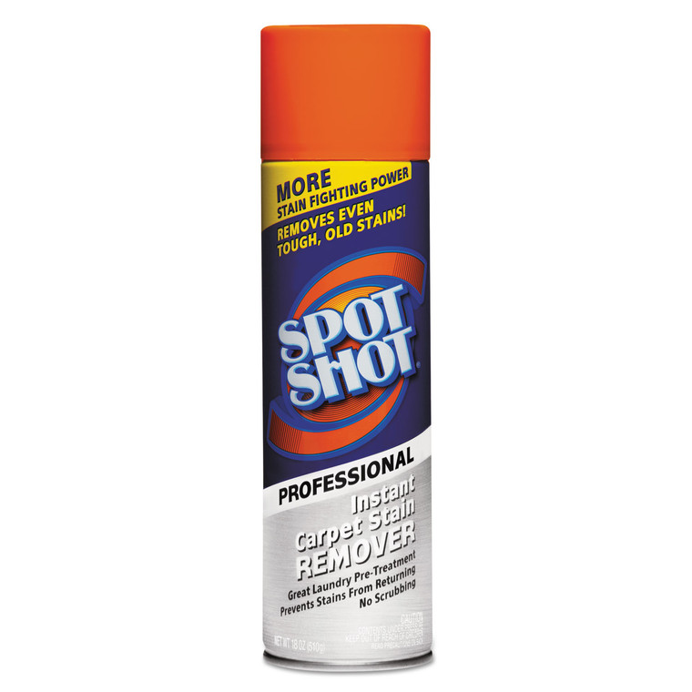 Spot Shot Professional Instant Carpet Stain Remover, 18 Oz Aerosol Spray, 12/carton - WDF009934