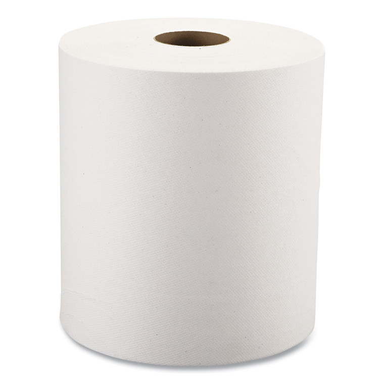 Hardwound Roll Towels, 8 X 350 Ft, White, 12 Rolls/carton - WIN109B